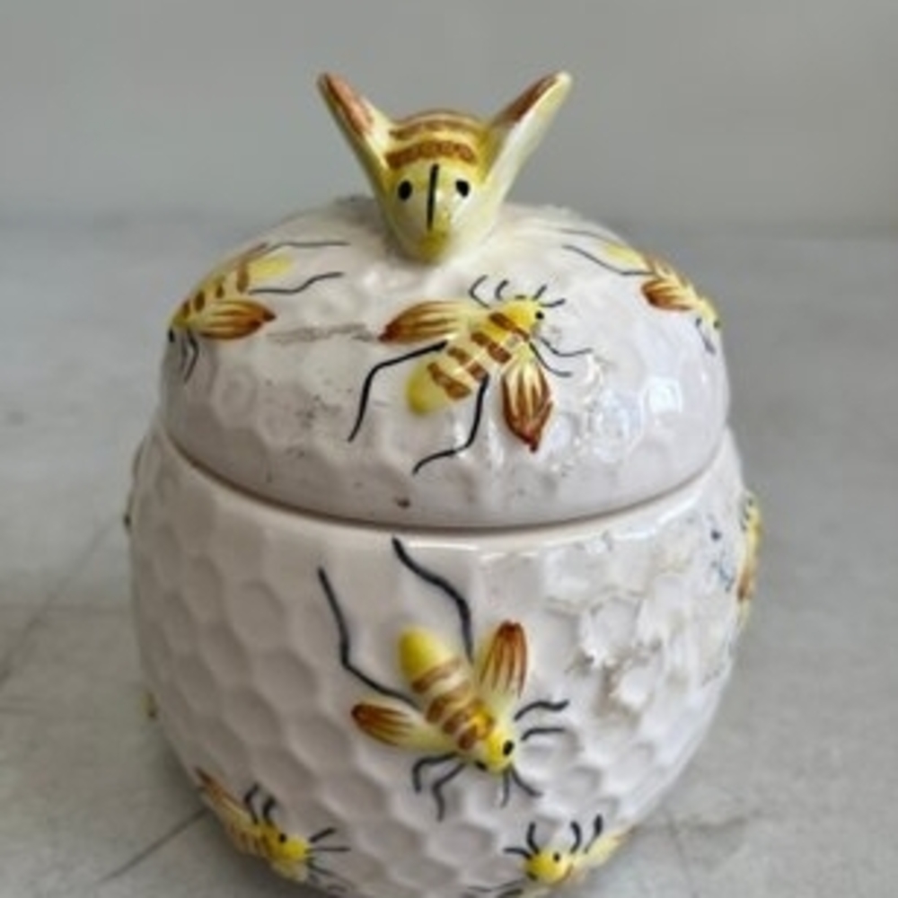 Neuwirth Bee-Themed Ceramic Honey Jar/ Trinket Pot